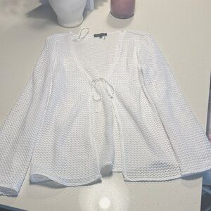 1. State White Textured Blouse